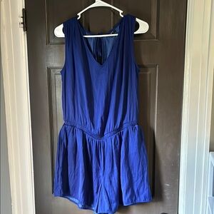 LOFT Royal Blue Sleeveless Romper